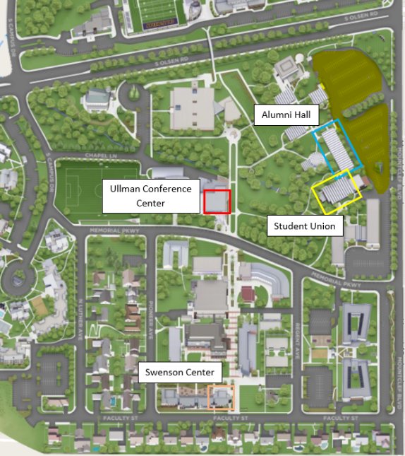 Alumni and Ullman Location